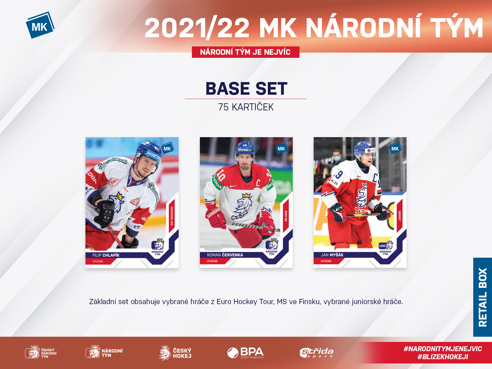 Moje Kartičky Hokejové kartičky Czech Ice Hockey Team 2022 Blaster
